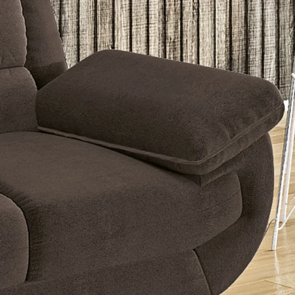 Conjunto de Sofá 2 e 3 Lugares Suede Café Avalon Linoforte - Image 6