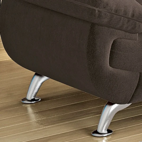 Conjunto de Sofá 2 e 3 Lugares Suede Café Avalon Linoforte - Image 7