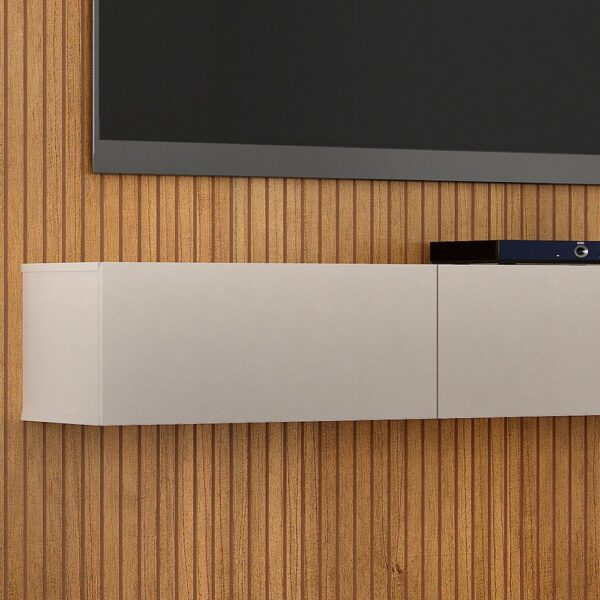 Estante Home Para TV de Até 70 Polegadas Curitiba Valdemóveis Cinamomo e Off White - Image 3