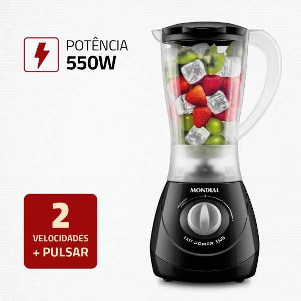 Liquidificador Easy Power Mondial 550W - L-550-B - Imagem 2