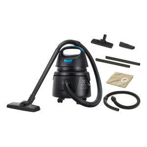 Aspirador electrolux hidroluxAspirador água pó Electrolux compacto potente função sopro 1400W 12L total 5L útil protetor térmico AWD01