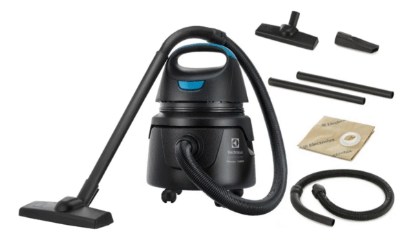 Aspirador electrolux hidroluxAspirador água pó Electrolux compacto potente função sopro 1400W 12L total 5L útil protetor térmico AWD01