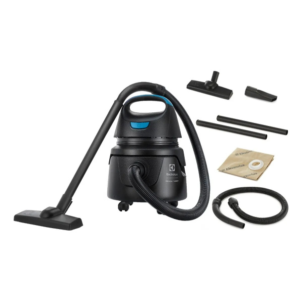 Aspirador electrolux hidroluxAspirador água pó Electrolux compacto potente função sopro 1400W 12L total 5L útil protetor térmico AWD01
