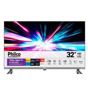 Smart TV Philco PTV32K34RKGB LED 32" Roku TV, Midiacast e Dolby Audio