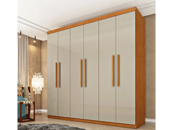 Guarda Roupa Lagos 6 Portas e 4 Gavetas Tcil Cinamomo Off