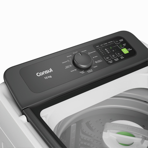 Máquina de Lavar Consul 13kg CWN13AB Com Cesto Inox Ciclo Edredom E Rápido Branca - Imagem 2