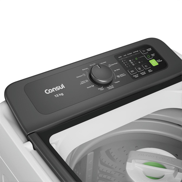 Máquina de Lavar Consul 13kg CWN13AB Com Cesto Inox Ciclo Edredom E Rápido Branca - Imagem 2