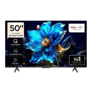 Smart TV TCL QLED 50" 4K P7K Google TV, Comando por Voz, Googlecast Integrado, Dolby Vision e Atmos