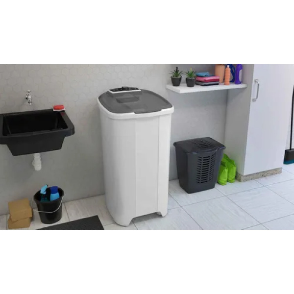 Lavadora Semiautomática Tanquinho 15kg Branca 127v Newmaq Branco